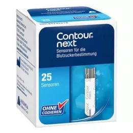 CONTOUR Tiras de prueba de sensores Next, 1 x 25 uds