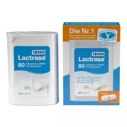 LACTRASE 18.000 FCC comprimidos en envase doble dispensador, 2X40 uds