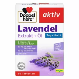 DOPPELHERZ Tabletas de extracto y aceite de lavanda, 30 uds