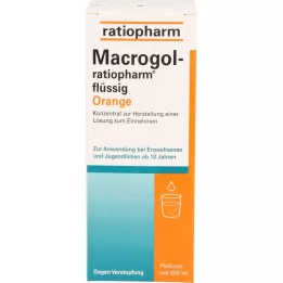 Macrogol ratiopharm Naranja líquida contra el estreñimiento, 250 ml