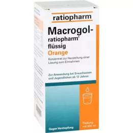 Macrogol ratiopharm Naranja líquida contra el estreñimiento, 500 ml