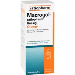 Macrogol ratiopharm Naranja líquida contra el estreñimiento, 1000 ml