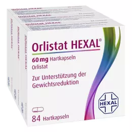 ORLISTAT HEXAL Cápsulas duras de 60 mg, 3X84 uds