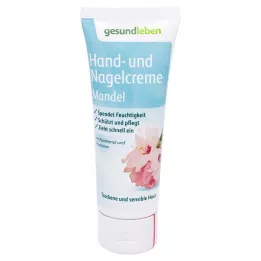 Vida saludable mano y crema de uñas almendra, 75 ml
