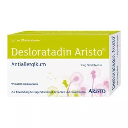 DESLORATADIN Aristo 5 mg comprimidos recubiertos con película, 20 uds