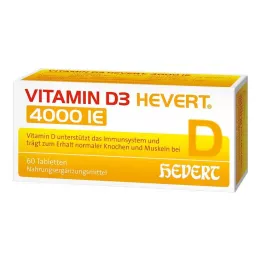 VITAMIN D3 HEVERT Comprimidos de 4.000 UI, 60 uds
