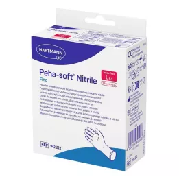 PEHA-SOFT Nitrile Fino unt.hands.unsteril Pf L, 10 pz