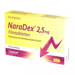 NARADEX Comprimidos recubiertos con película de 2,5 mg, 2 uds