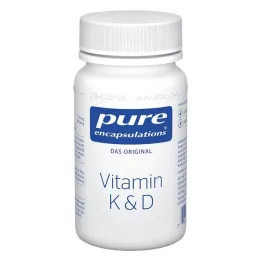PURE ENCAPSULATIONS Vitamina K &amp; Cápsulas D, 60 uds
