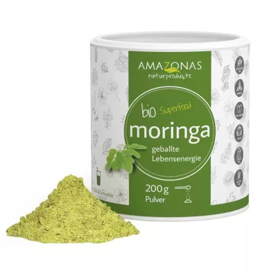 MORINGA Polvo orgánico 100% puro 200 g polvo, 200 g