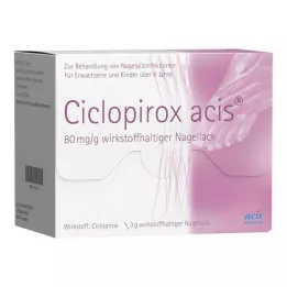 CICLOPIROX acis 80 mg/g ingrediente activo esmalte de uñas, 3 g