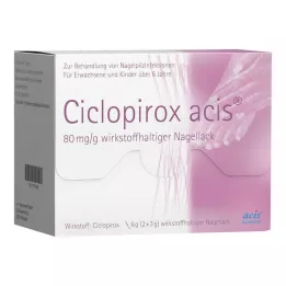 CICLOPIROX acis 80 mg/g ingrediente activo esmalte de uñas, 6 g