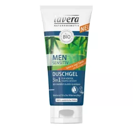 LAVERA Gel de ducha para hombre 3 en 1, 200 ml