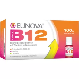 Eunova B12 Botellas de beber complejos, 100x10 ml