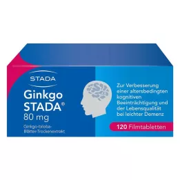 GINKGO STADA 80 mg de tabletas recubiertas de película, 120 pz