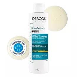 VICHY DERCOS Champú ultrasensible cuero cabelludo seco, 200 ml