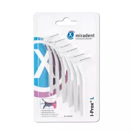 Miradent Cepillo Interdental I-PROX L 0.6 MM BLANCO, 6 pz