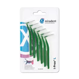 MIRADENT Cepillo interdental I-Prox L 0,7 mm verde, 6 uds