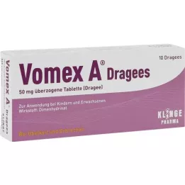 VOMEX A Dragages 50 mg de tabletas cubiertas, 10 pz
