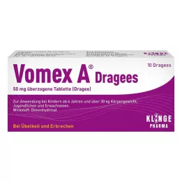 VOMEX A Grageas 50 mg Comprimidos recubiertos, 10 uds
