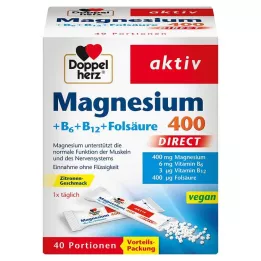 DOPPELHERZ Magnesio + Vitaminas B DIRECT Pellets, 40 uds