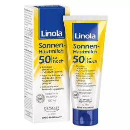 LINOLA Leche solar para la piel LSF 50, 100 ml