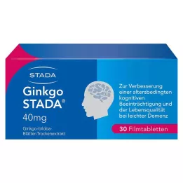 GINKGO STADA Comprimidos recubiertos con película de 40 mg, 30 uds