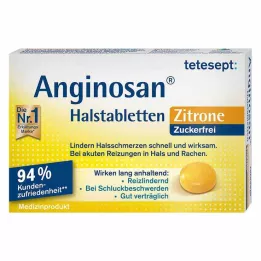 TETESEPT Pastillas para la garganta Anginosan sin azúcar con sabor a limón, 20 uds