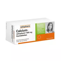 CALCIUM-RATIOPHARM Comprimidos masticables de 500 mg, 100 uds
