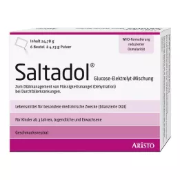 SALTADOL Electrolito en polvo para uso oral, 6 uds