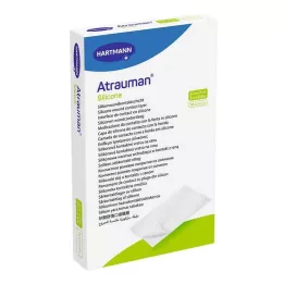 ATRAUMAN Compresas estériles de silicona de 5x7 cm, 10 uds