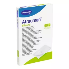 ATRAUMAN Compresas estériles de silicona de 7,5x10 cm, 10 uds
