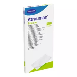 ATRAUMAN Compresas estériles de silicona de 10x20 cm, 10 uds