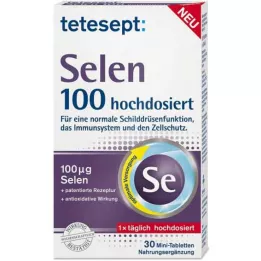 TETESEPT Selen 100 Tises de alta dosis altas Tabletas recubiertas, 30 pz