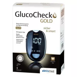 GLUCOCHECK GOLD BLUTZUCKER MEDIA DE MEDIA SET MG/DL, 1 pz
