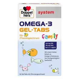 DOPPELHERZ Sistema familiar de tabletas de gel Omega-3, 60 uds
