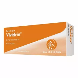 CETIRIZIN Vividrin 10 mg comprimidos recubiertos con película, 20 uds