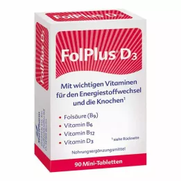 FOLPLUSTabletas +D3, 90 uds