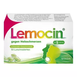 LEMOCIN Pastillas contra el dolor de garganta, 50 uds
