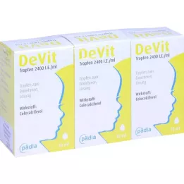 DEVIT Gotas 2400 UI/ml Gotas orales, 3X10 ml