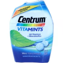 Centrum Tabletas masticables vitaminas con sabor a menta, 50 pz