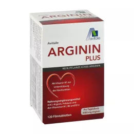 ARGININ PLUS Comprimidos recubiertos con película de vitamina B1+B6+B12+ácido fólico, 120 uds