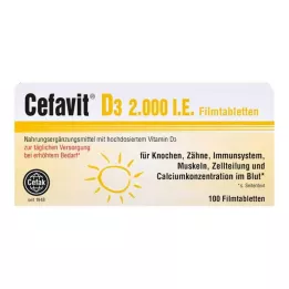 CEFAVIT D3 2.000 UI comprimidos recubiertos con película, 100 uds