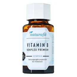 Cápsulas premium del complejo de vitamina B Naturafit, 60 piezas