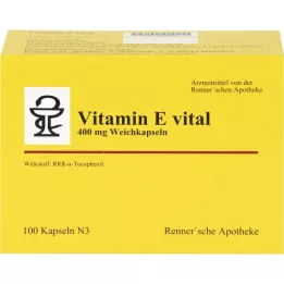 VITAMIN E VITAL 400 mg Rennersche Apotheke cápsulas blandas, 100 uds