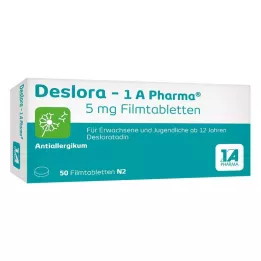 DESLORA-1A Pharma 5 mg comprimidos recubiertos con película, 50 uds