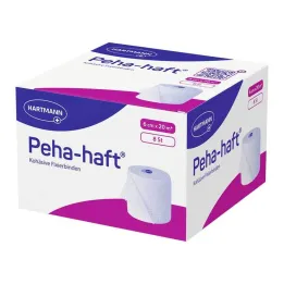 Vendaje de fijación Peha-Haft sin látex 6 cm x 20 m, 8 piezas
