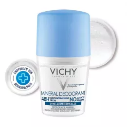 VICHY DEO Roll-on Mineral 48h sin aluminio, 50 ml