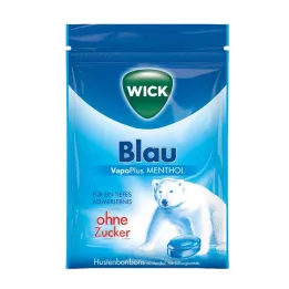 WICK BLAU Bombones de Mentol sin Azúcar Bolsa, 72 g