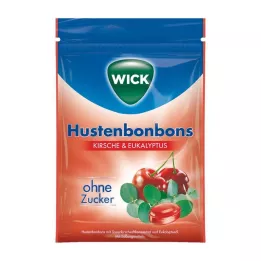 Wick Cereza salvaje y dulces de eucalipto sin azúcar, 72 g